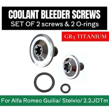 Alfa Romeo Giulia / Stelvio / 2.2 JDTm /QV / 4C Titanium Coolant Bleeder Screw