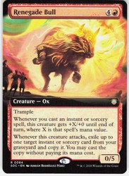Renegade Bull (Extended Art) - Commander: Secrets of Strixhaven