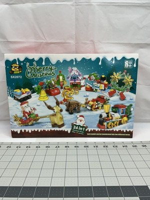 Advent Christmas Street Building Block Advent Calendar SX2072 24 Days Countdown