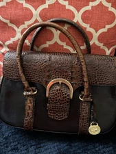 Vintage Brahmin Tuscany Collection Black Leather