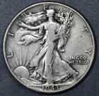 1943 50C WALKING LIBERTY SILVER HALF DOLLAR KM# 142 Circulated A6344