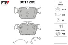Bremsbelagsatz Scheibenbremse FTE 9011283 für VW GOLF 8 CD1 DA1 TIGUAN CT1 CG5 5