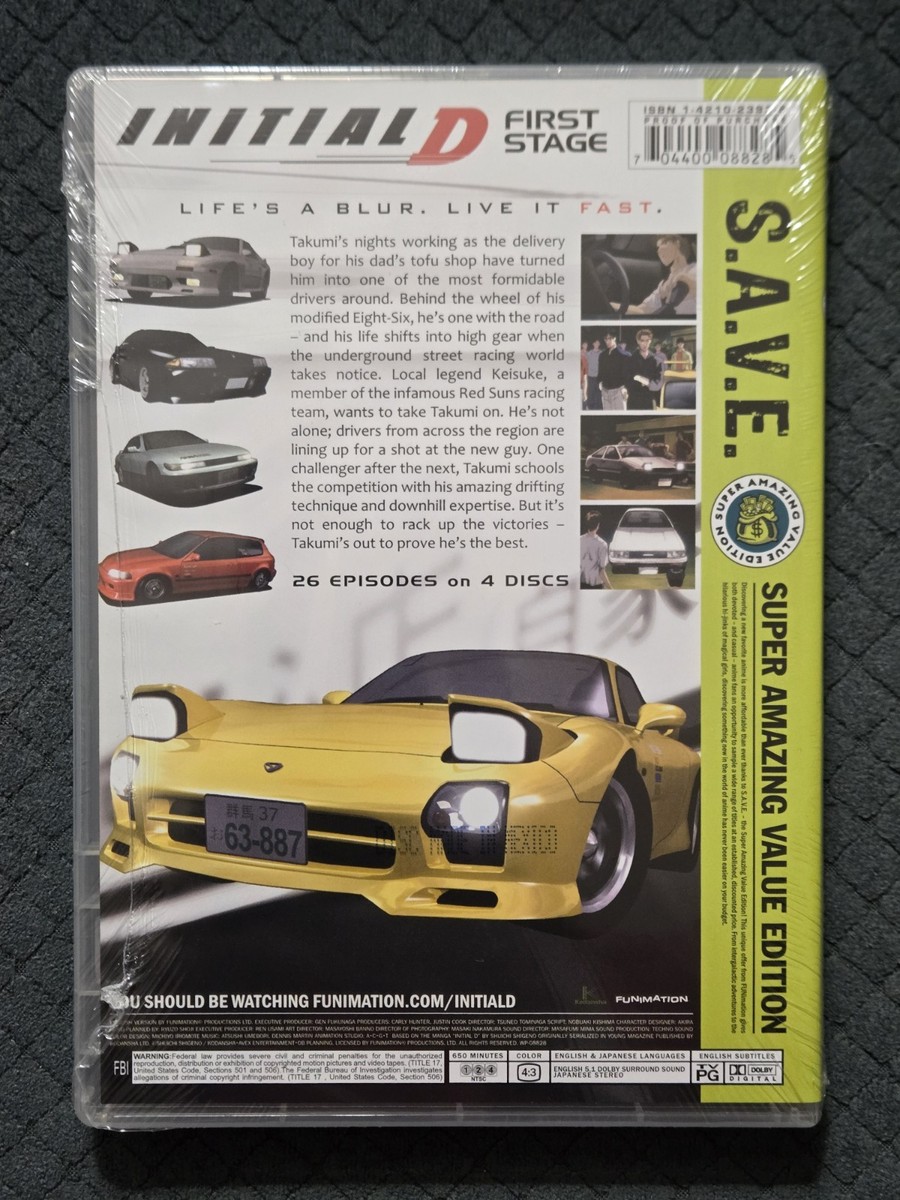 Initial D: Stage One-S.A.V.E. (DVD) for sale online | eBay