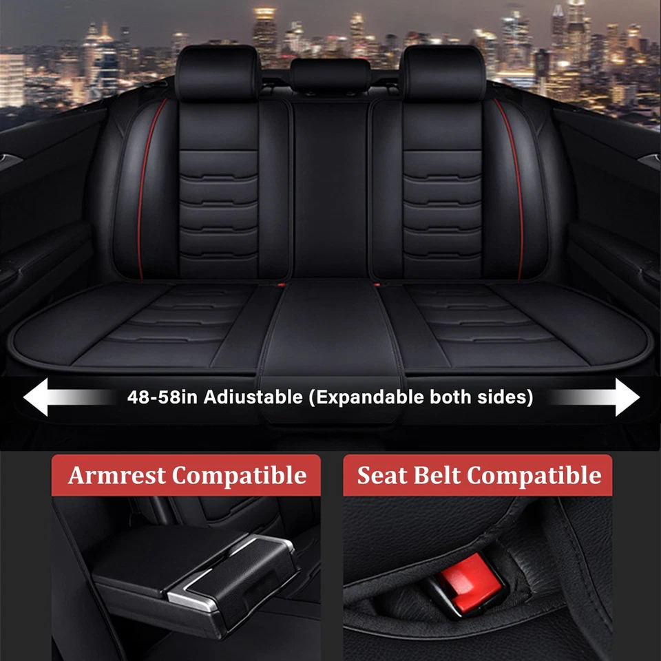 For Acura TLX RDX MDX TSX CL TL Car Seat Cover 2/5 Seat Full Set Leather Cushion Foto 3 de 4