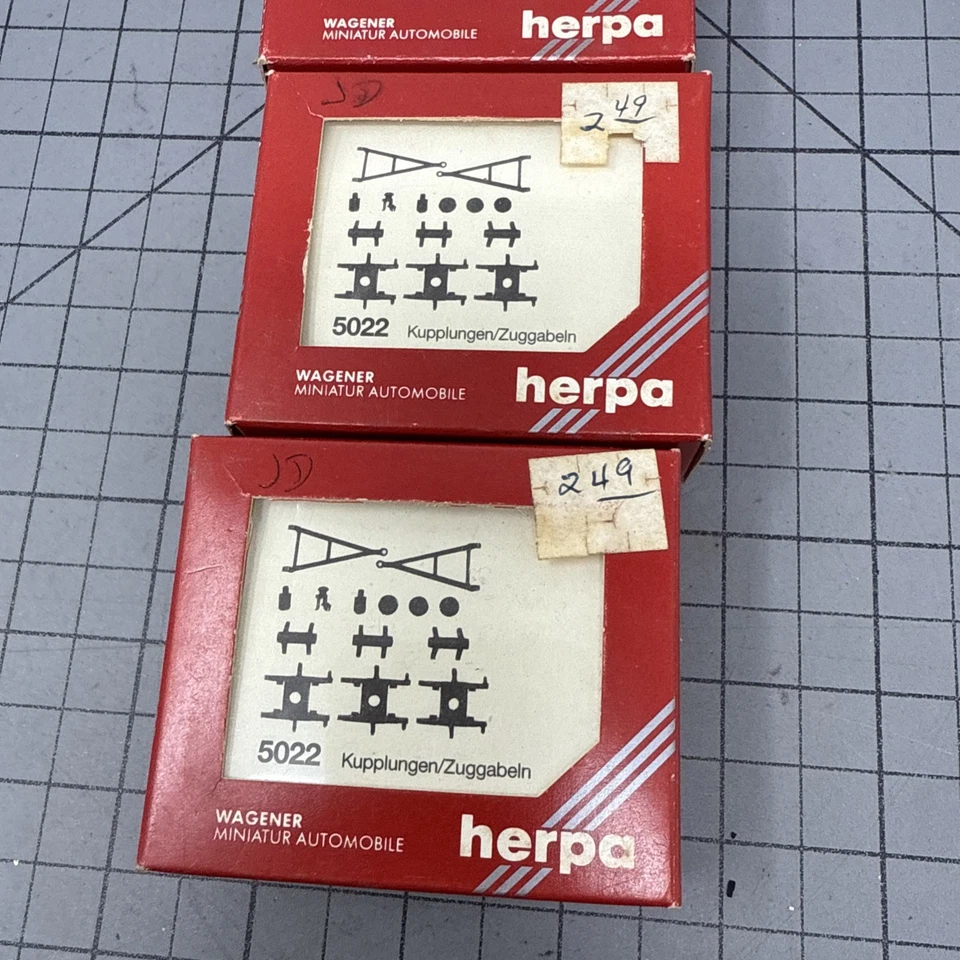 Ho Scale Herpa Porsche Wheel Set Axel Sets Spare Alloy Rims And Tires Lot Of 3 - Image 3 of 3