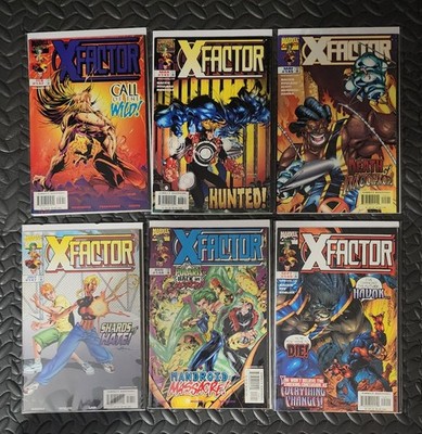 Marvel X-factor 6 Comic Book lot Issues 142 143 145 147 148 149 - 1998
