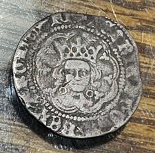 1422 England Great Britain Henry VI Half Groat Nice Original Fine+ CHRC