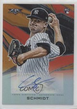 2021 Topps Fire Auto Orange 44/99 Clarke Schmidt #AV-CS Auto 19d6