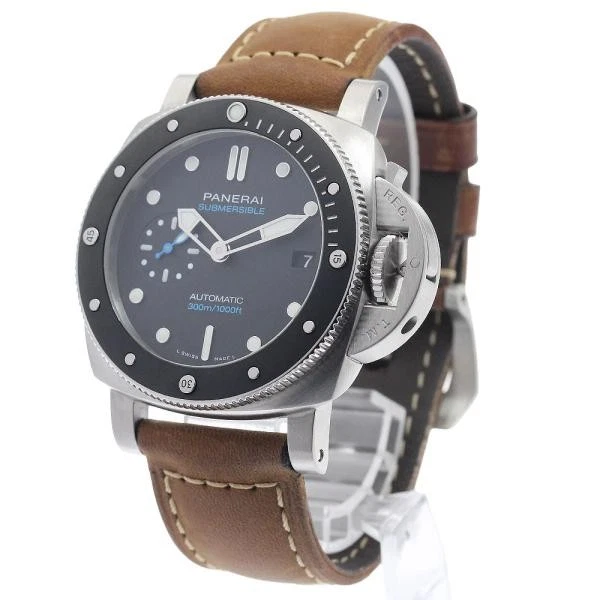 Panerai — Officine Panerai Submersible 42mm PAM00683 42mm SS Black Dial Watch #C2073