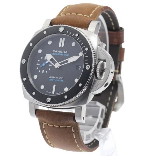 Officine Panerai Submersible 42mm PAM00683 42mm SS Black Dial ...