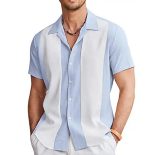 Comfy Men Shirt Tops Button Down Casual Daily Hawaiian Holiday Loose Regular - Picture 8 of 16