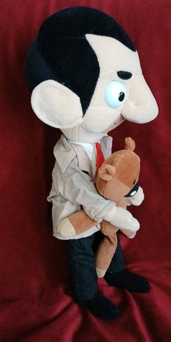 MR BEAN & TEDDY SOFT PLUSH PAIR QUIRON 2006 POSABLE TAGGED RARE 17" CHARACTERS - Picture 7 of 18