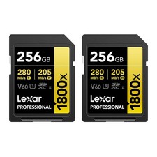 Lexar Professional 1800X 256GB SDXC UHS-II 2-Pack