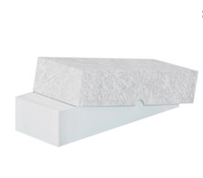 10 x 3 1/2 x 2 Gray Leatherette Paper Rigid Business Card Box 100/cs /BC4
