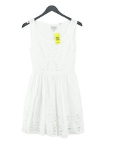 Jack Wills A-Line Midi Dress UK6 in White