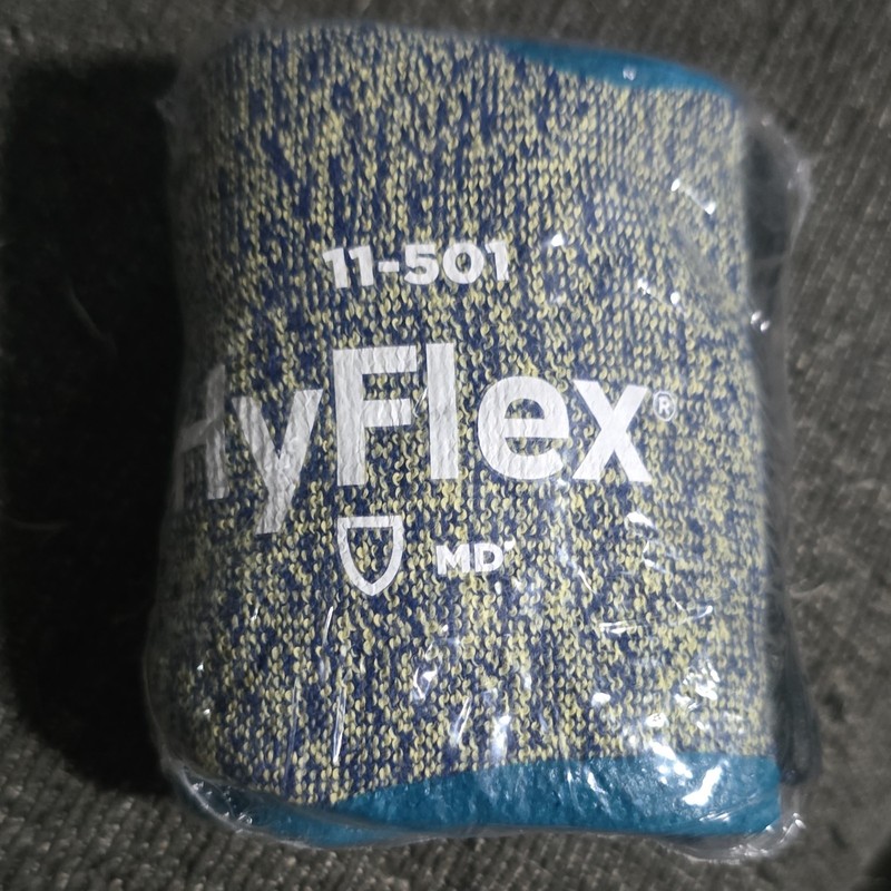 Ansell HyFlex 11-501 Industrial Work Gloves Size 10 Blue/Gray