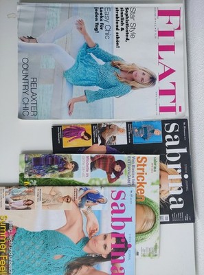 Strickanleitung-Zeitschriften: 1 Filati, 3 Sabrina, 2 Kreativ extra