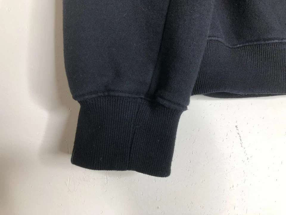 SoulCycle Crop Para Mujer Talla Pequeña 38" Pullover Negro Sudadera Ciudad Parches Logo Foto 4 de 4