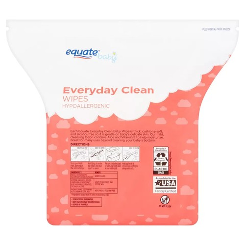 Equate Baby Everyday Clean Fragrance Free Wipes, 240 count. (Fast Delivery) - Picture 7 of 9