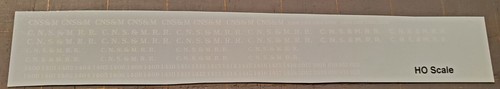 HO Scale CNS&M - North Shore Line Flat Car decal set - Picture 3 of 4