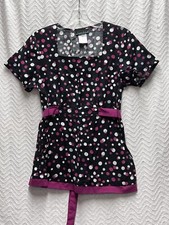 Cherokee Multicolored Patterned Size XS Scrub Top Style 2817