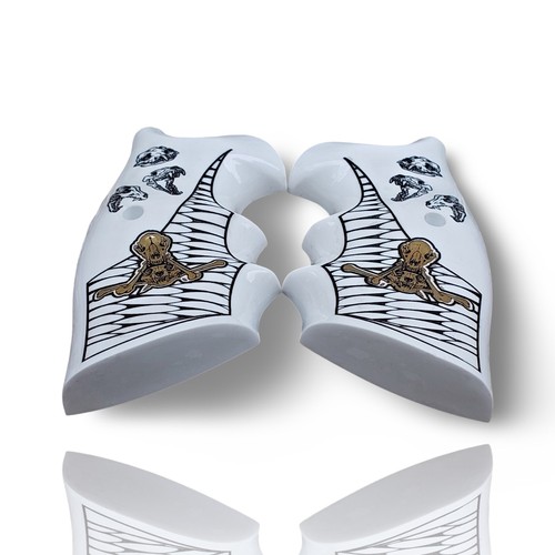 White Plexiglass Colt Python Grips – Limited Edition Luxury Art Collection - Picture 16 of 36