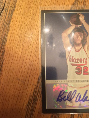 2009-10 Bowman 48 BILL WALTON Auto Autograph “BLACK” Parallel #D 2/48! Super SP! - 第 3/4 張圖片