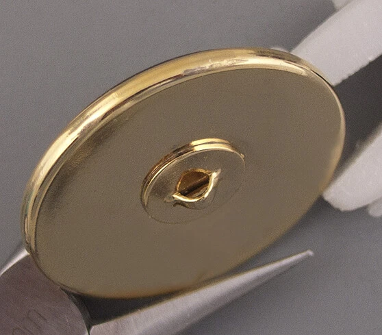 LARGE PICTURE BUTTON UNDER CRYSTAL DOME - CHERUBS - Image 3 of 3