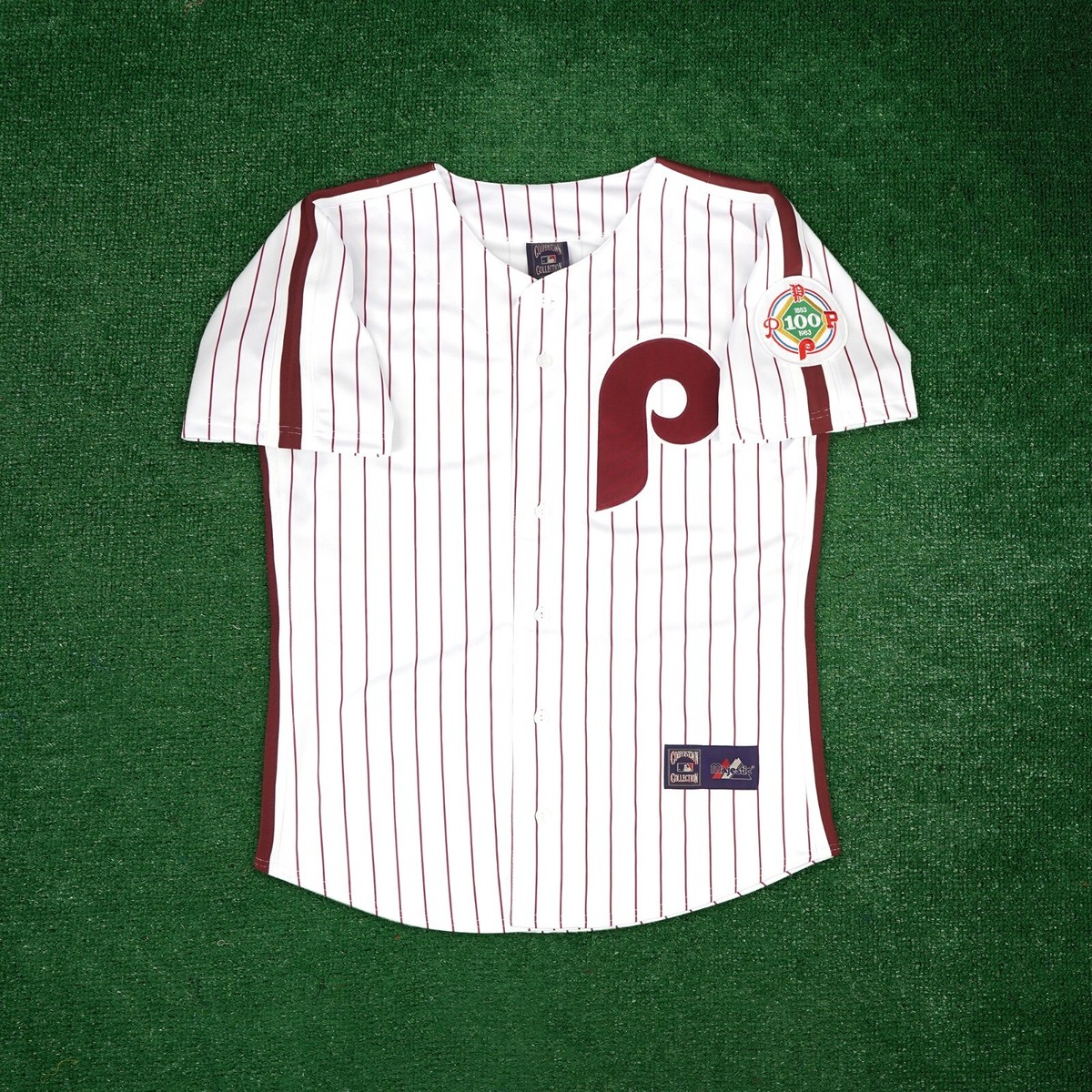 Philadelphia Phillies 1984 Cooperstown Throwback Men's Home White Jersey