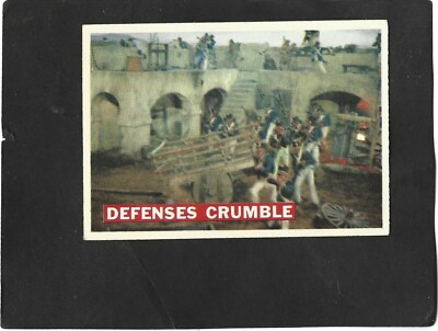 1956 Topps Davy Crockett Orange Back # 70 Defenses Crumble