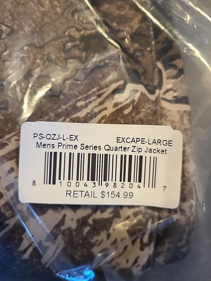 Element Outdoors Men's Prime 1/4 Zip Hooded Jacket (Realtree Excape) LARGE - Image 2 of 2