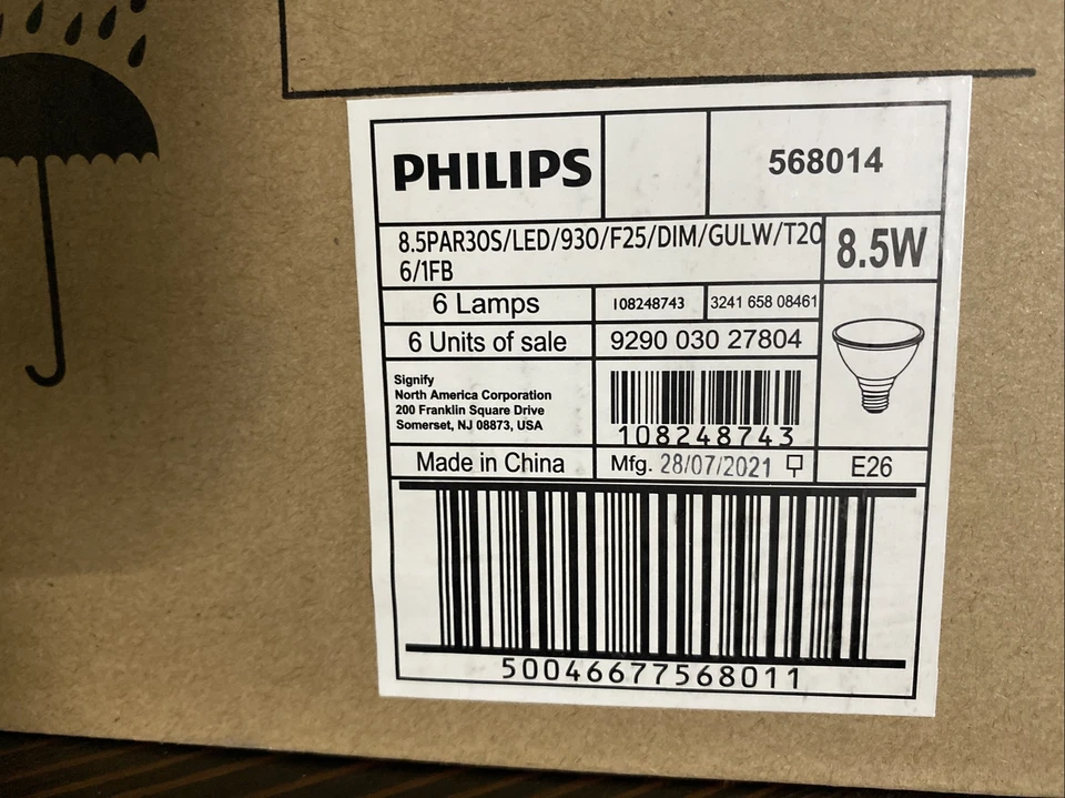 (A)(QTY1) Philips 568014 PAR30S Dimmable LED Bulb 3000K 8.5W 850Lm E26⭐️ - Image 3 of 3