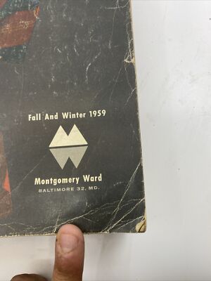 1959 Montgomery Ward Catalog Fall Winter Fashions Vintage Original