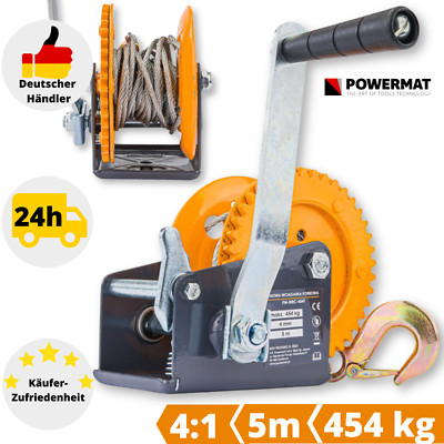Seilwinde Handseilwinde Handwinde Handseilzug Drahtseil Bootswinde Greifzug