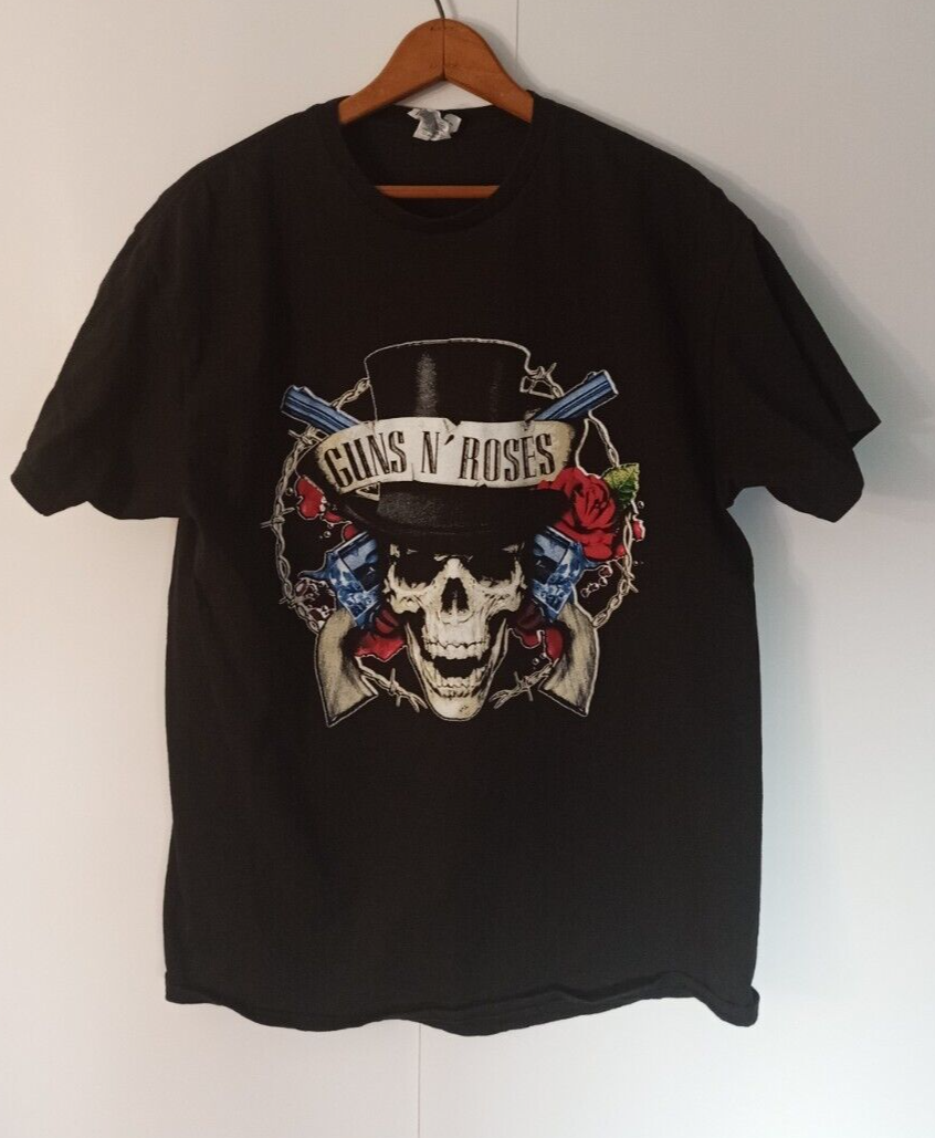 Vintage Guns N Roses Top Hat Scull Unisex Size Medium Black 2016