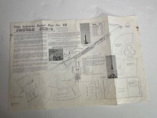 Estes Flying Model Rocket Instructions Plan No.52 Jaguar JGD-2 Rocketry VG Shape