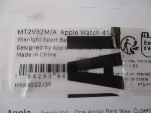 Apple MT2V3ZM/A Bransoletka sportowa OPASKA SPORTOWA Starlight 41mm M/L- - Zdjęcie 2 z 10