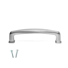 10 Pack Kitchen Bath Knox Cabinet Hardware Pull 96mm 3.75 Inch SN Nickel 623SN