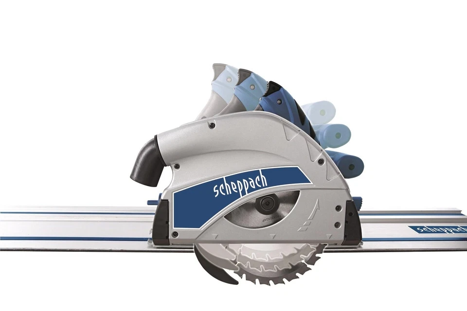 SCHEPPACH PL55 TAUCHSÄGE HANDKREISSÄGE MIT 1400 mm FÜHRUNGSSCHIEN - Bild 2 von 4