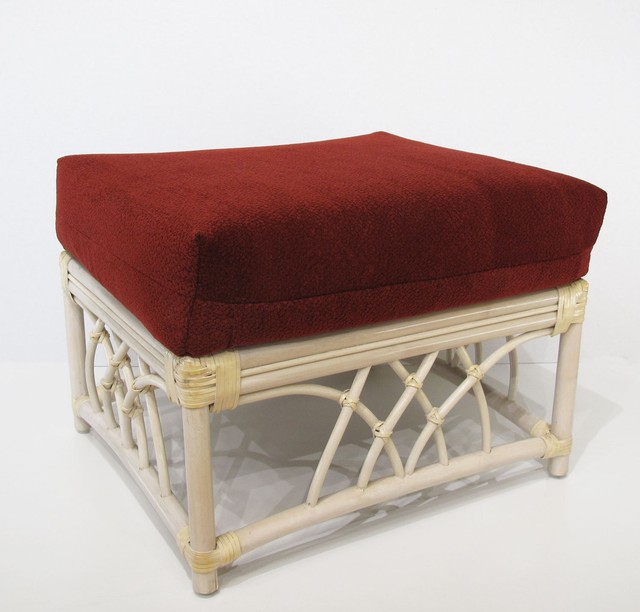 Rattan Ottoman Footstool eBay