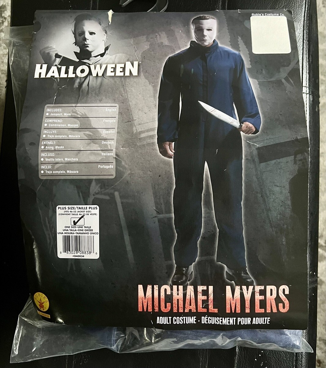 Adults Michael Myers Costume Coverall Jumpsuit Size 46-52 With