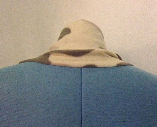 Handmade pastel Purple Camo Ruffle Boa Scarf Wrap Sashay Mambo - Picture 3 of 4