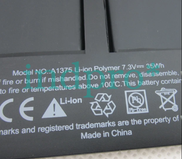 Applicable for Laptop Macbook Air 11" A1375 A1370 MC506 MC505 Battery - Image 3 of 4