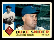 1960 Topps Baseball #493 Duke Snider VG *f1