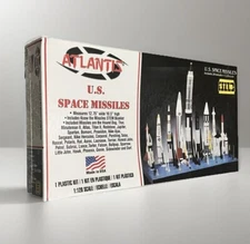 ✅  SHIPS FAST! Atlantis Models U.S. SPACE MISSILES 1:128 Model Kit M6871 New