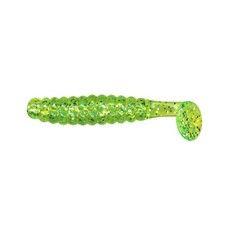 Charlie Brewer's 1.5" Crappie Slider CSGG5  Chartreuse Glitter, 45ct