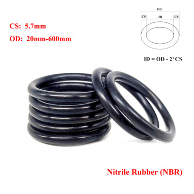 FKM O-Ringe Schnurstärke 7,0mm Fluorine Gummi Dichtring Nullring ID 24mm - 400mm FKM O-Ringe Schnurstärke 7,0mm Fluorine Gummi Dichtring Nullring ID 24mm - 400mm