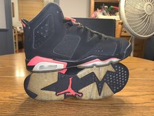 Air Jordan 6 VI Retro BG Infrared 2014 Size 5Y 384665-023 Black/Infrared 23