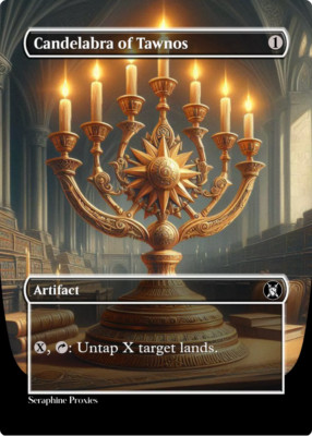Candelabra of Tawnos - High Quality Altered Art Custom Cards
