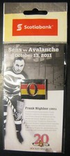 FRANK NIGHBOR OTTAWA SENATORS - AVALANCHE 13.10.2011 PRESENTATION PIN NEW SEALED